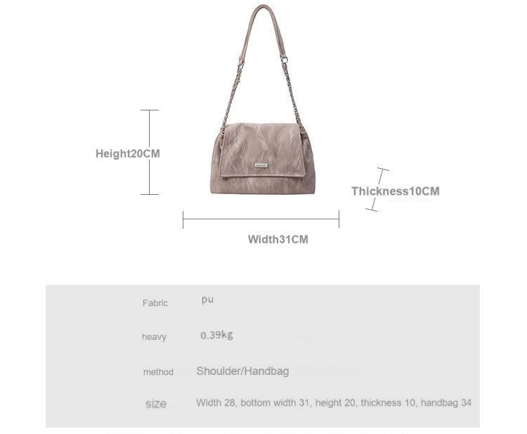 High-end simple underarm bag