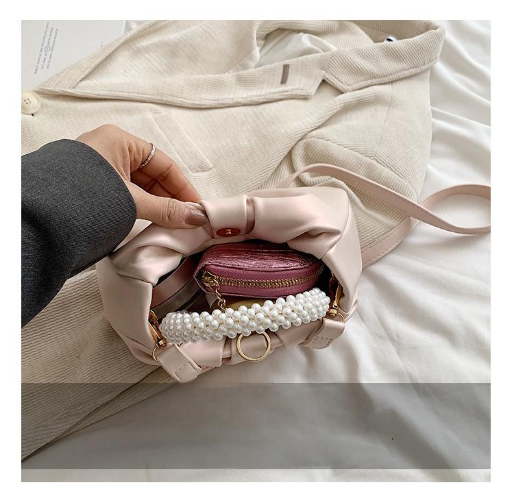 Pearlescent cloud bag Pearl hand-held shoulder crossbody bag