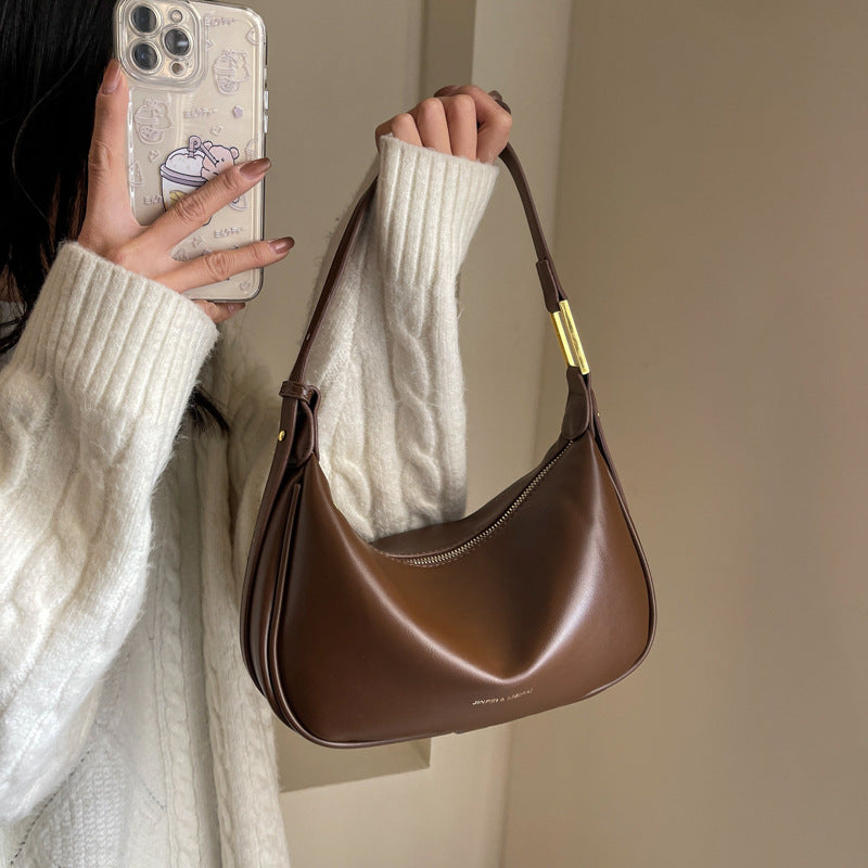 New autumn and winter simple casual dumpling bag high-end shoulder bag
