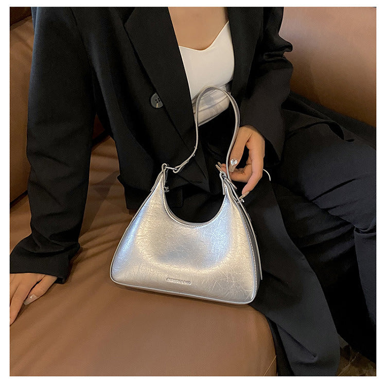 Retro burst pattern texture hand -lifted small bag