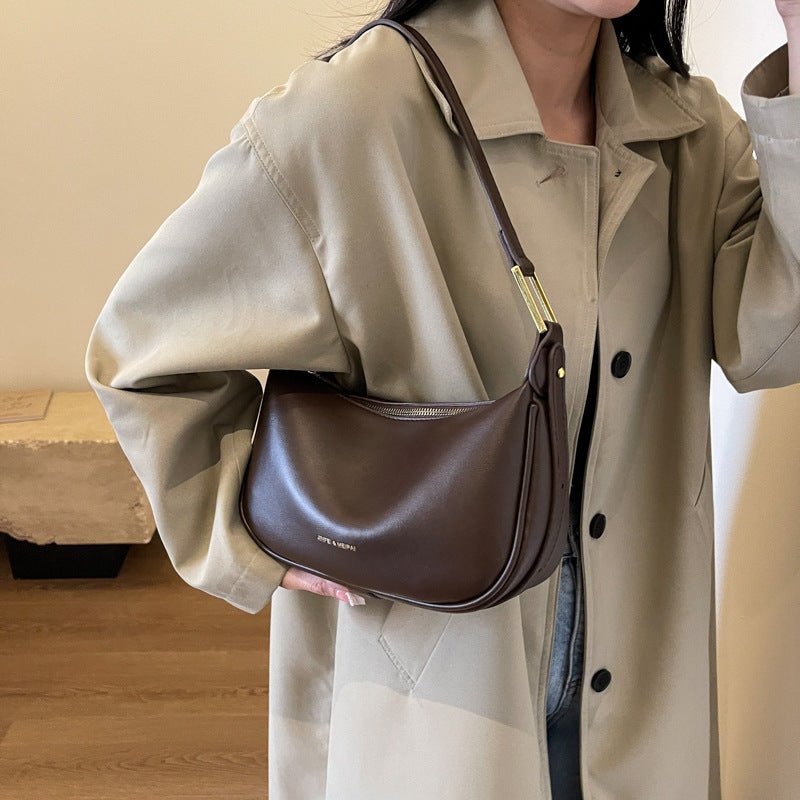 New autumn and winter simple casual dumpling bag high-end shoulder bag