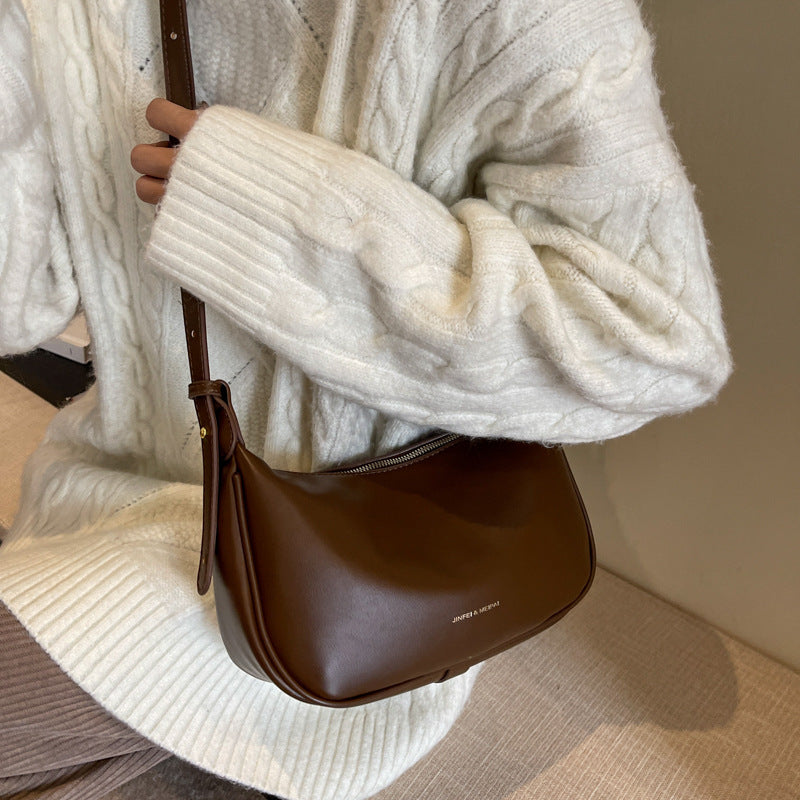 New autumn and winter simple casual dumpling bag high-end shoulder bag