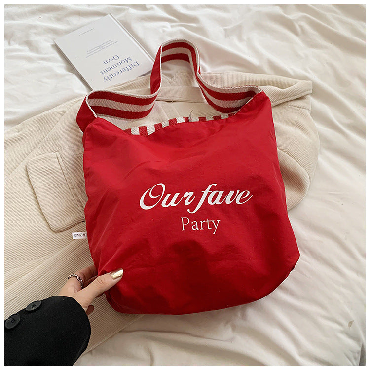 Korean style ins tote casual bag shoulder tote bag shopping bag