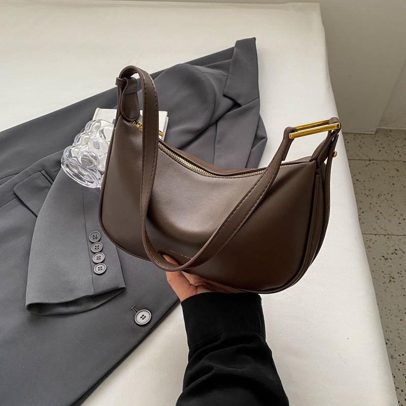 New autumn and winter simple casual dumpling bag high-end shoulder bag