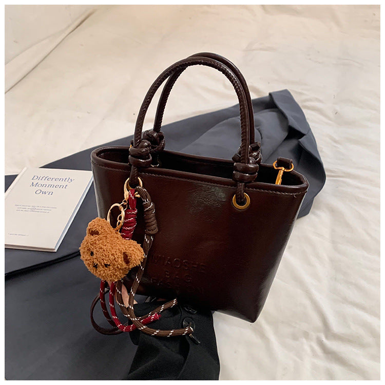 Autumn and winter versatile crossbody bag super popular portable bucket bag